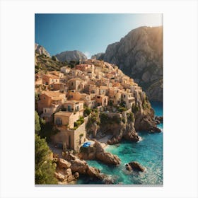 Mediterranean Village Canvas Print