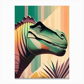 Nigersaurus Pastel Dinosaur Canvas Print