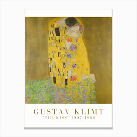 Gustav Klimt The Kiss Canvas Print