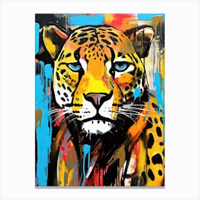 Neo-Cheetah Rhapsody Canvas Print