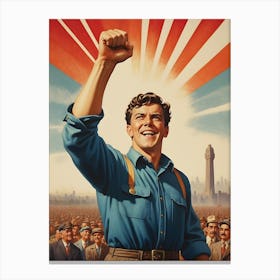 First May Happy Labour Day 10 Canvas Print