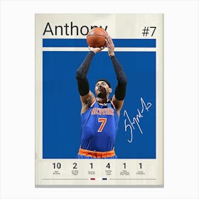 Carmelo Anthony 1 Canvas Print