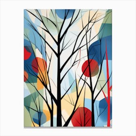 Abstract Trees Canvas Print