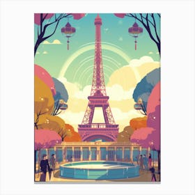 Paris Eiffel Tower 3 Canvas Print