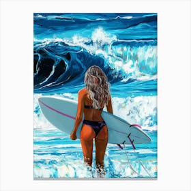 'Surfer Girl' Canvas Print