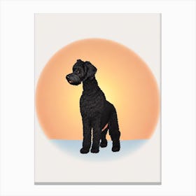 Kerry Blue Terrier Illustration dog Canvas Print