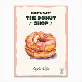 Apple Fritter Donut The Donut Shop 1 Canvas Print