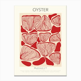 Oyster Mushroom Poster Canvas Print