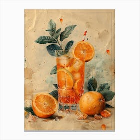 Orange Drink 24 Canvas Print