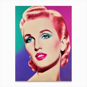 Jean Arthur Pop Movies Art Movies Canvas Print