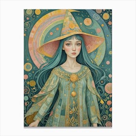 Whimsical Witch Canvas Print