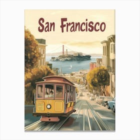 Aihrgdesign A Classic 1960s Travel Poster For San Francisco 1 Canvas Print