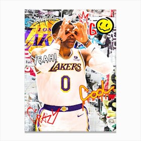 Russell Westbrook La Lakers 2 Canvas Print
