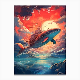 Ship In The Sky Canvas Print