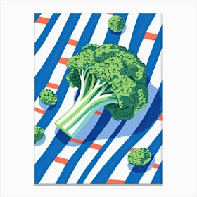 Broccoli Summer Illustration 3 Canvas Print