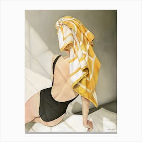 Yellow towel Canvas Print