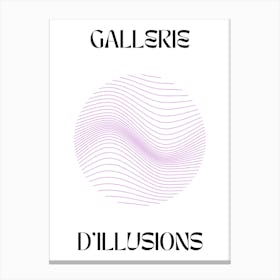 Abstract Lines Art Poster 12 Canvas Print