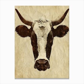 Cow Head 1 Canvas Print