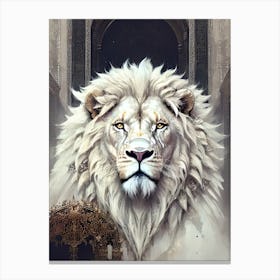 White Lion 11 Canvas Print