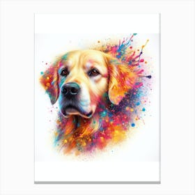 Golden Retriever Watercolour Canvas Print