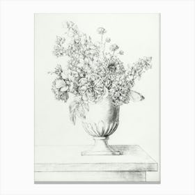 Flowers In A Vase 2, Jean Bernard Canvas Print