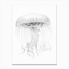 Box Jellyfish Drawing 8 Canvas Print