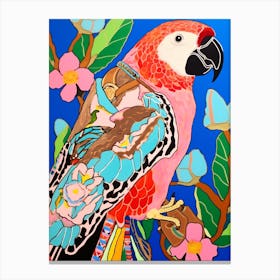 Maximalist Animal Painting Parrot 2 Canvas Print