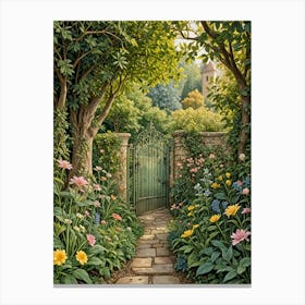 Garden Gate Canvas Print