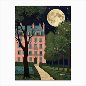 William Morris House At Night Canvas Print