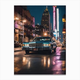 New York City At Night Canvas Print