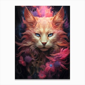 Cat With Blue Eyes Canvas Print