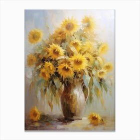 Sunflowers In A Vase 2 Canvas Print