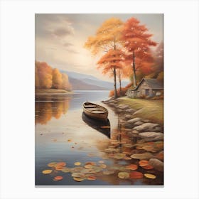 Autumn By The Lake Canvas Print