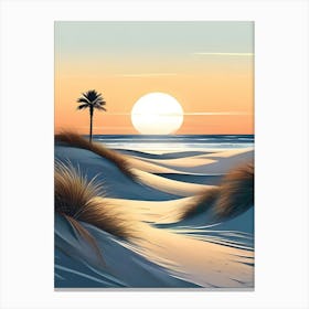 Sunset At The Beach 41 Canvas Print