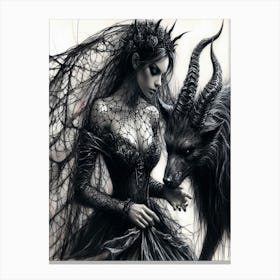 Gothic Demon Canvas Print