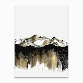 Gold And Black Canvas Print 56 Canvas Print