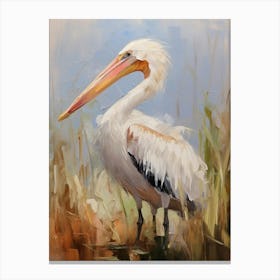 Bird Painting Pelican 3 Canvas Print