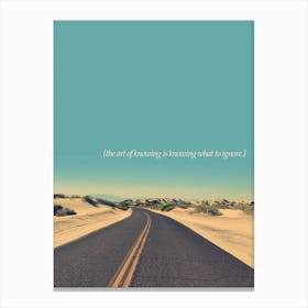 The Art Of Knowing Canvas Print