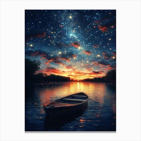 Night Sky With Stars 7 Canvas Print