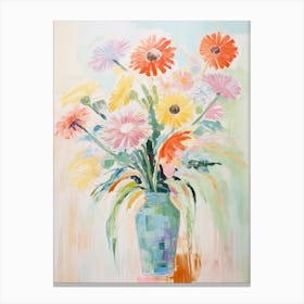 Flower Painting Fauvist Style Gerbera Daisy 2 Canvas Print
