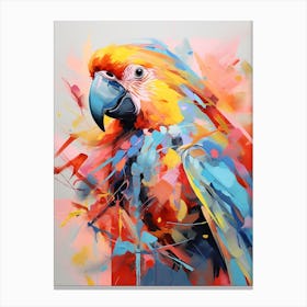 Bright Parrot Illustration 3 Canvas Print