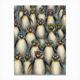 Penguins Canvas Print