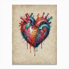 Heart Of Gold 6 Canvas Print