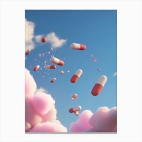 Pink Pills In The Sky Canvas Print