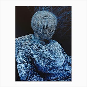 'Blue Man' 1 Canvas Print