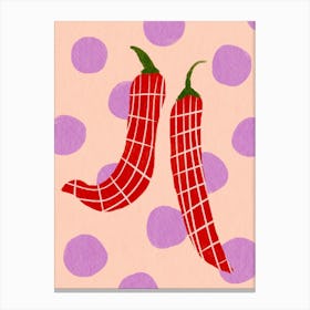 Red Chili Peppers Canvas Print