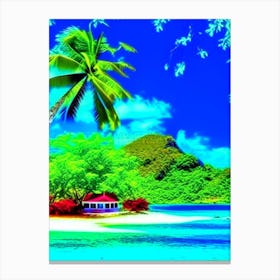 Mamanuca Islands Fiji Pop Art Photography Tropical Destination Canvas Print