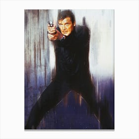 Roger Moore Is James Bond 007 Canvas Print