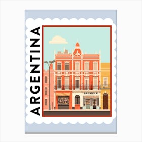 Argentina 4 Travel Stamp Poster Canvas Print