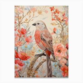 House Sparrow 1 Detailed Bird Painting Canvas Print